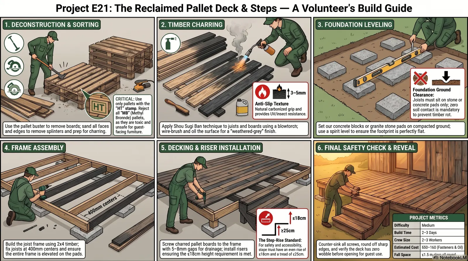 Pallet Deck + Steps