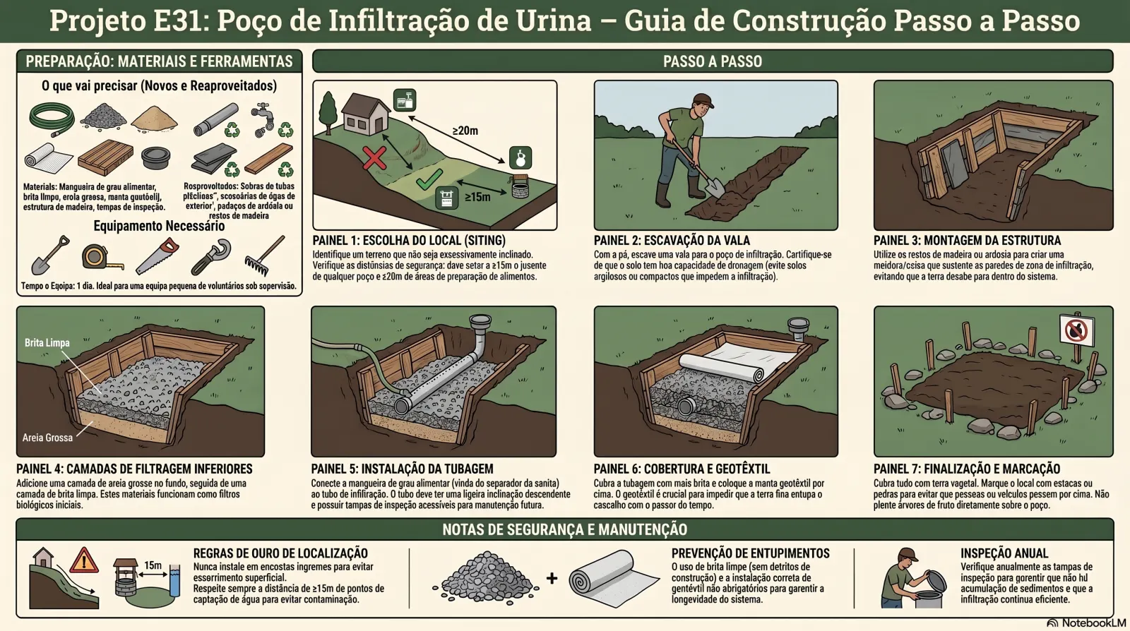 Poço de Infiltração de Urina