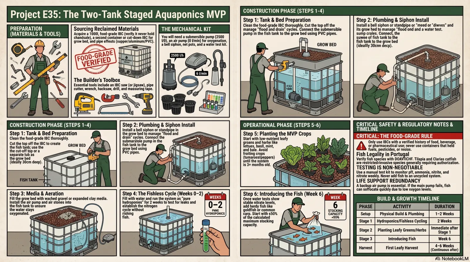 Two-Tank Staged Aquaponics MVP