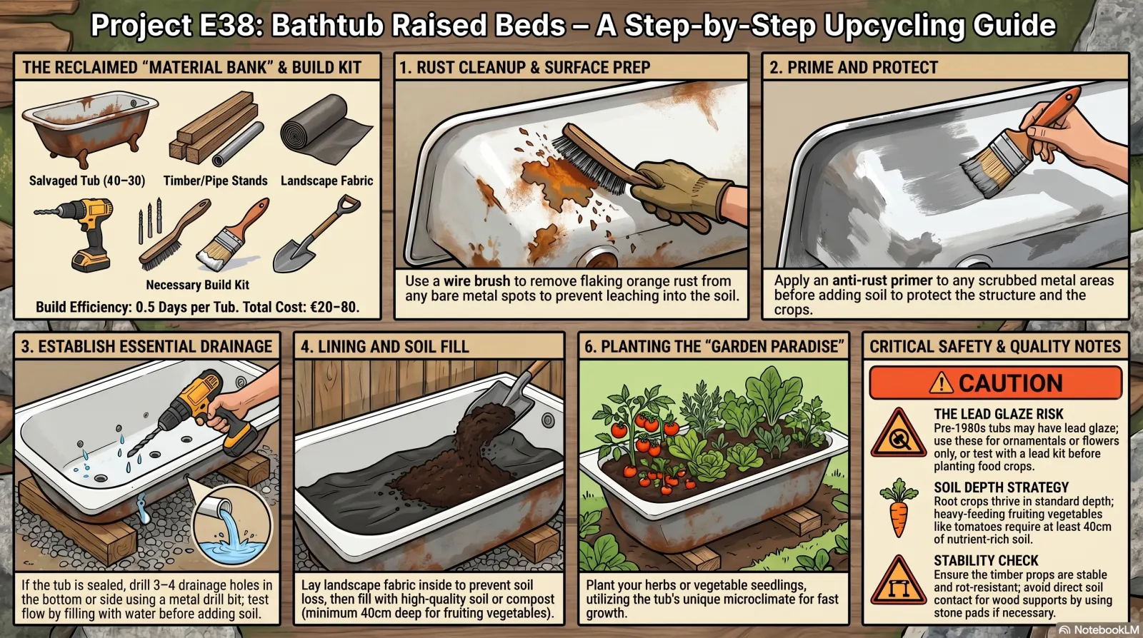 Bathtub Raised Beds