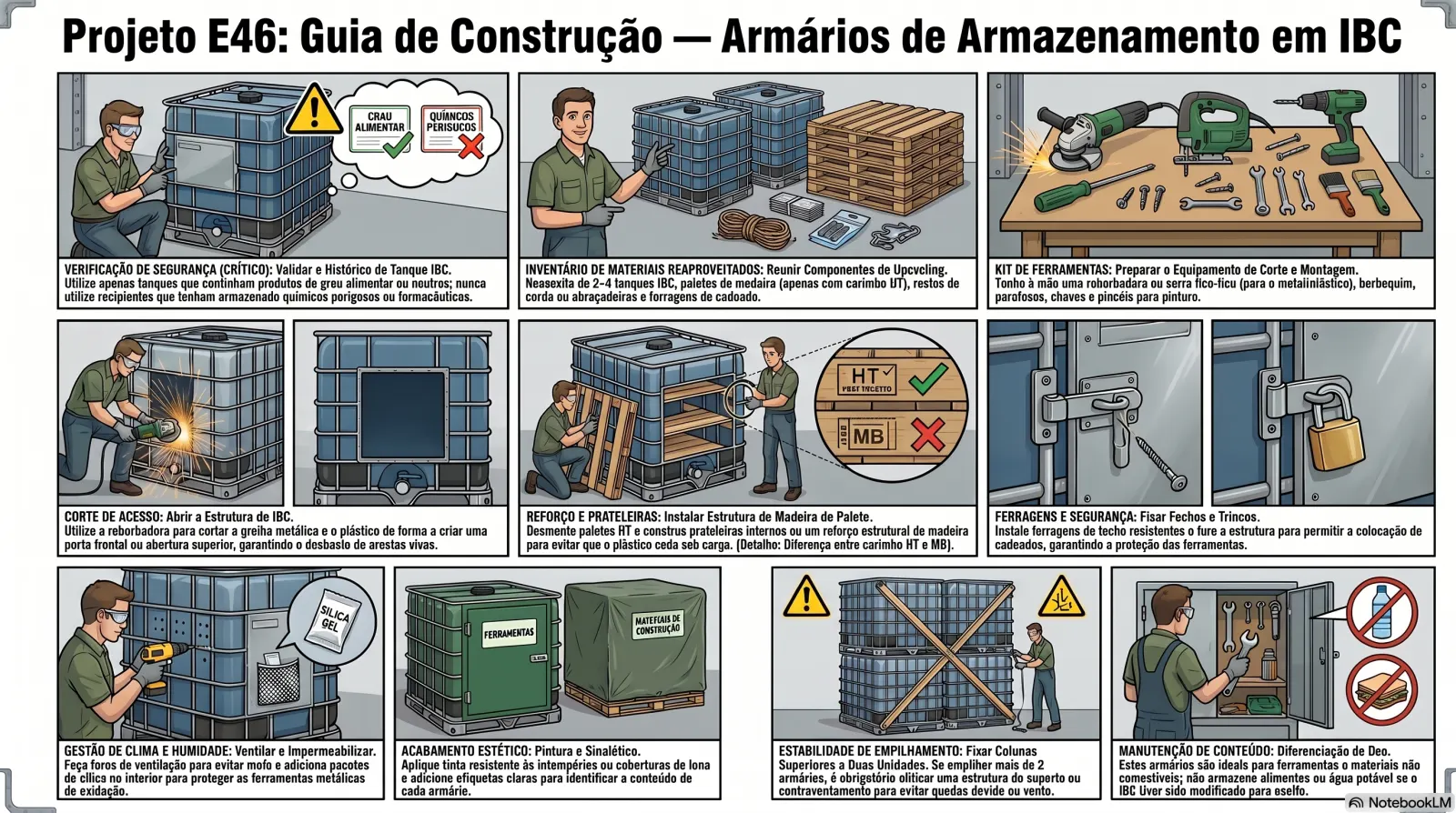 Armários de Armazenamento em IBC