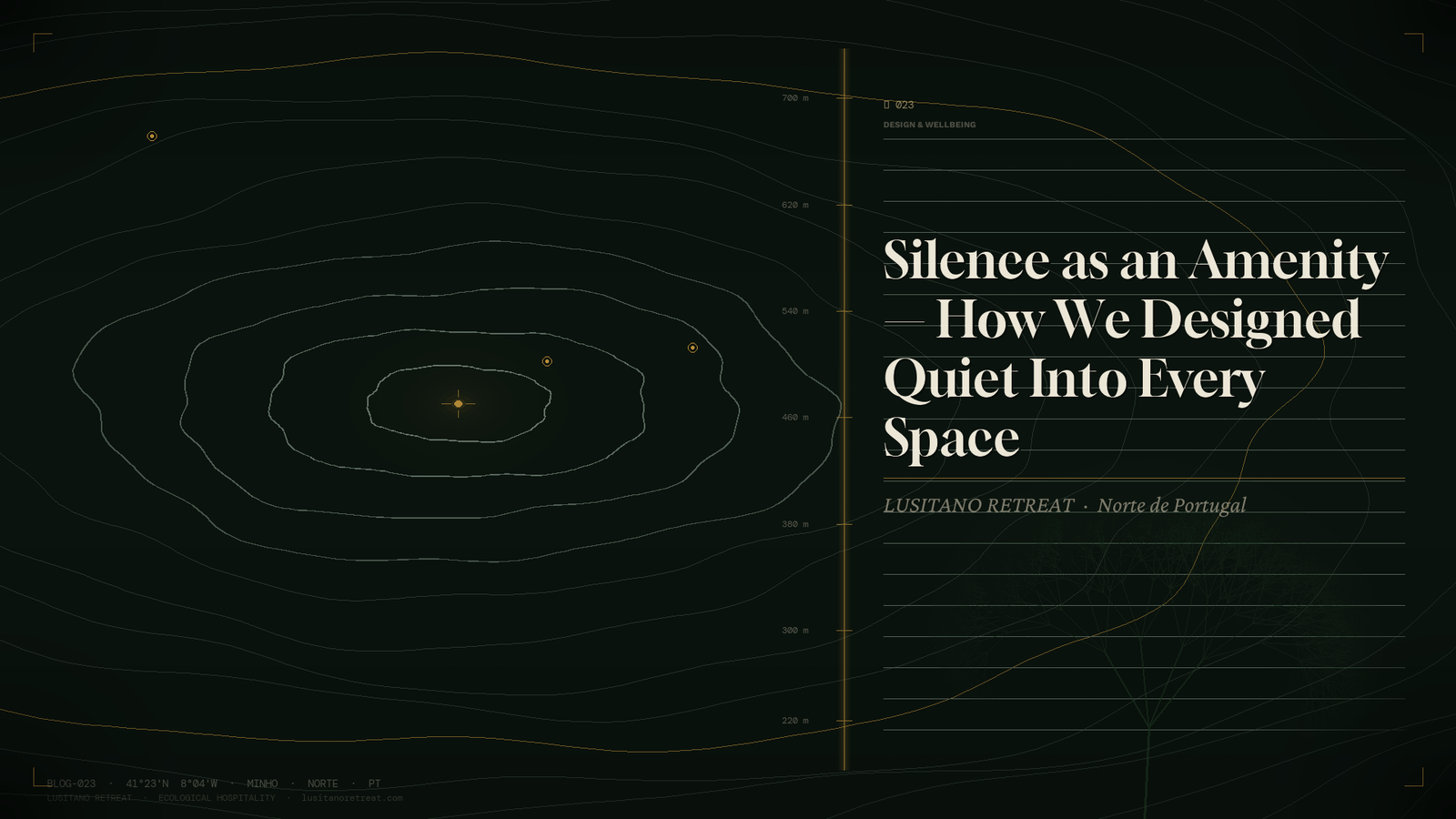 Silence as an Amenity — How We Designed Quiet Into Every Space