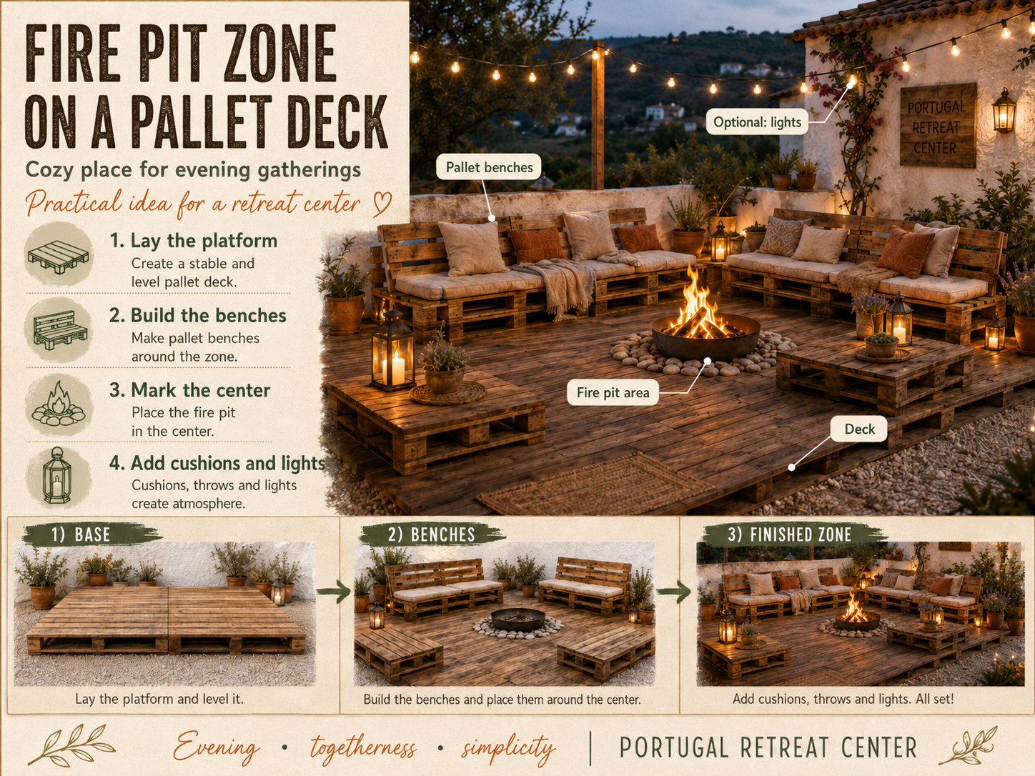 11 Things We Are Building from Pallets at Lusitano Retreat — project 1