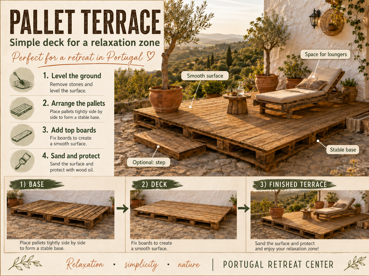 11 Things We Are Building from Pallets at Lusitano Retreat — project 5