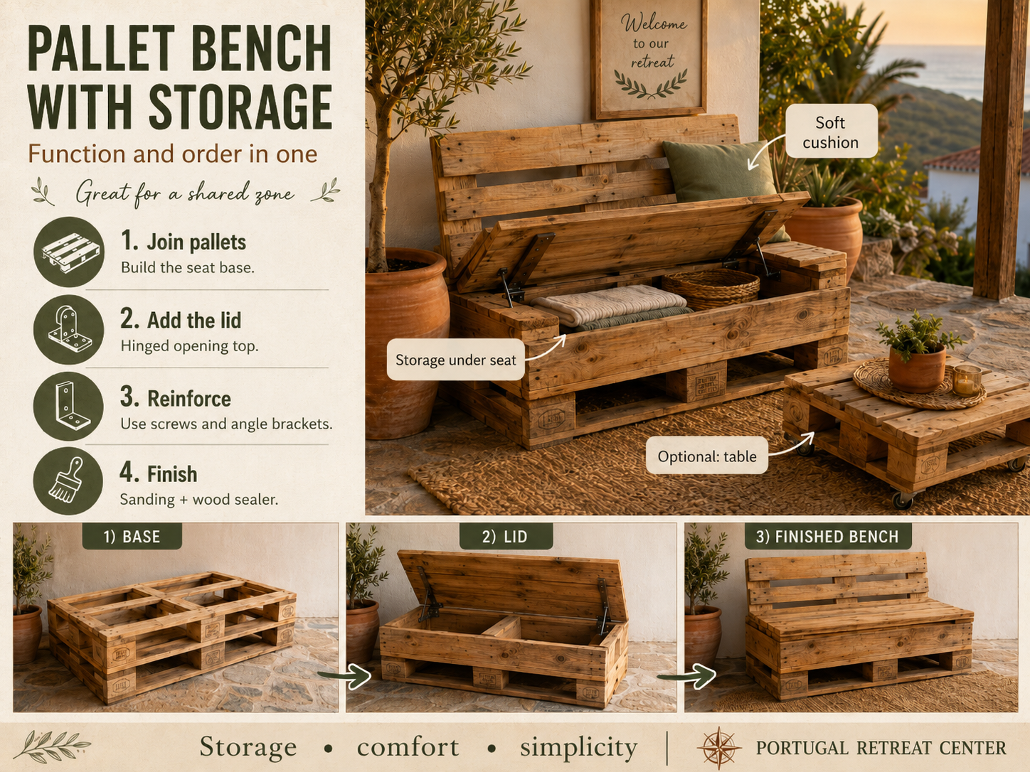 11 Things We Are Building from Pallets at Lusitano Retreat — project 7