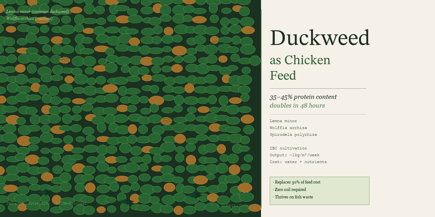 Duckweed as Chicken Feed: The Lazy System That Works