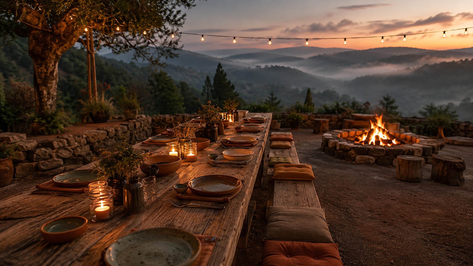 A Morning at Lusitano: Eggs, Orchard, Fire